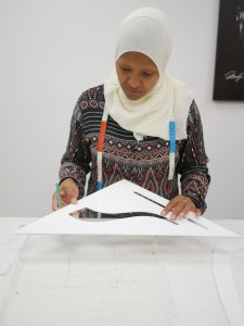 Fatiha Jall en cours de patronage